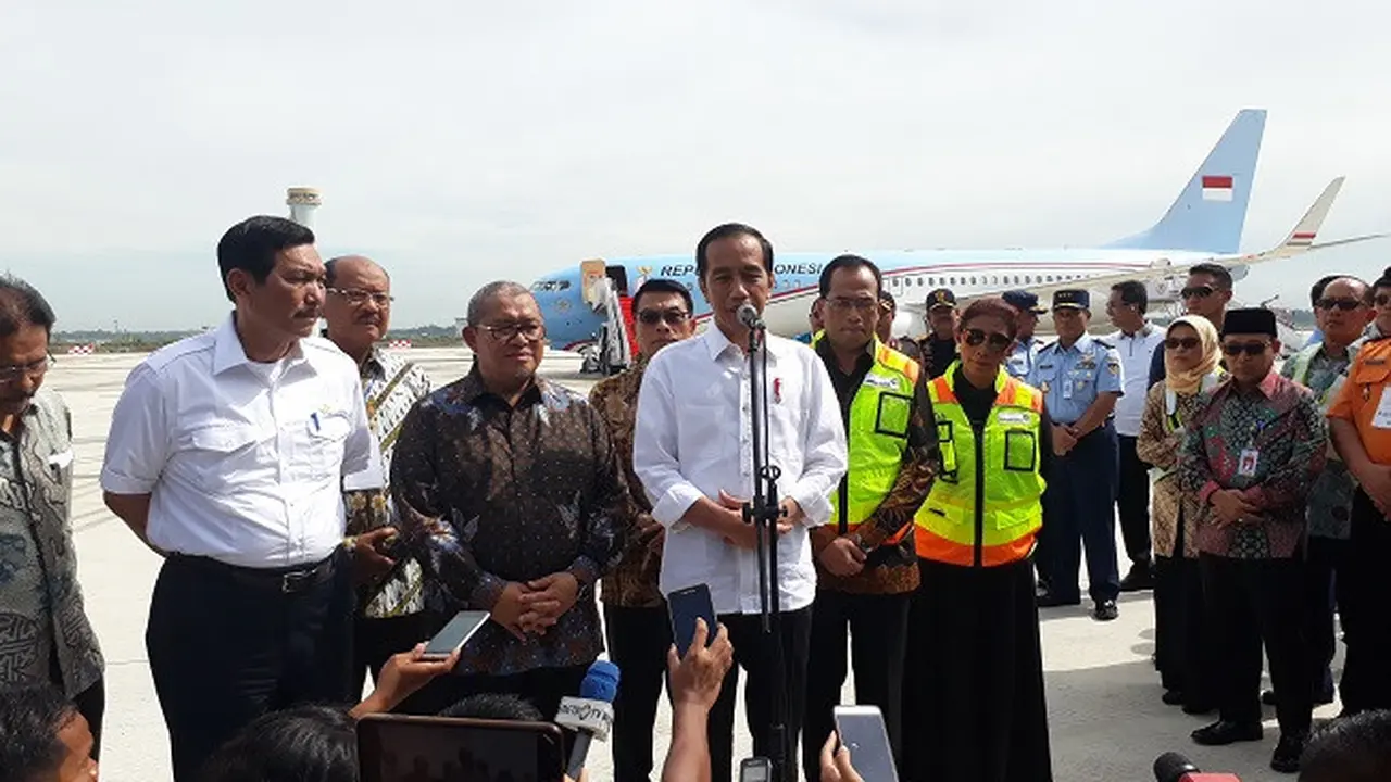 Presiden Jokowi di Bandara Kertajati (Dok Foto: Ilyas Istianur Praditya/Liputan6.com)
