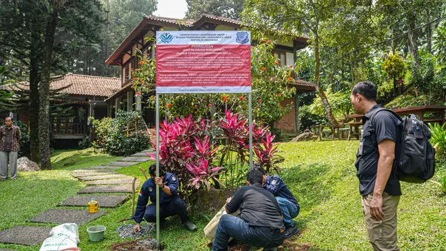 KLH Segel 4 Hotel di Puncak Bogor Buntut Buang Limbah Tanpa Diolah ke Sungai Ciliwung