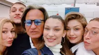 Bella Hadid memberikan dukungan kepada ayahnya saat berbicara di Harvard University (Dok.Instagram/@bellahadid/https://www.instagram.com/p/BwALKYhAH84/Komarudin)