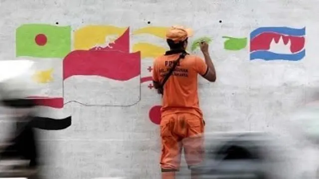 Potret Mural Buatan Pasukan Oranye, Ikut Sambut Asian Games