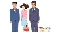 Terlibat dalam anime Crayon Shin-chan, Takuya Kimura diminta mengisi suara seluruh anggota keluarga.