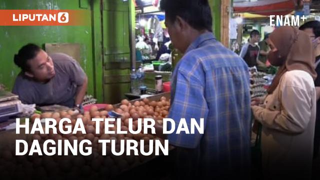 Harga Telur Ayam dan Daging Sapi Turun