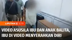 Pasca beredarnya video asusila antara seorang wanita dan anak balitanya, tersangka wanita akhirnya menyerahkan diri ke polisi. Dari hasil pemeriksaan, tersangka membuat video asusila bersama anak balitanya lantaran terdesak kebutuhan ekonomi.