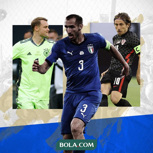 Manuel Neuer, Giorgio Chiellini dan Luka Modric