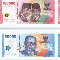 Bank Indonesia meluncurkan Uang Rupiah Kertas Tahun Emisi 2022. Nominal uang yang dikeluarkan dalam bentuk uang kertas pecahan Rp 100.000, Rp 50.000, Rp 20.000,Rp 10.000, Rp 5.000, Rp 2.000 dan Rp 1.000. (Sumber: bi.go.id)