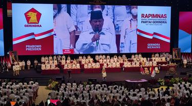 Ketua Umum Gerindra Prabowo Subianto Buka Rapimnas 2022