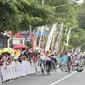 Sejumlah pembalap mengalami crash  pada etape kedua Banyuwangi tour de Ijen 2024 (Istimewa)