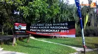 Spanduk Ormas Anas Nongol di Pertemuan Kader Demokrat