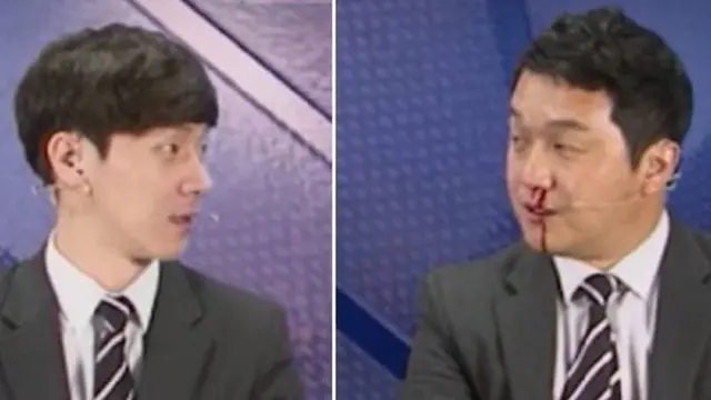 Mimisan Saat Siaran Langsung, Penyiar Ini Tetap Selesaikan Tugasnya