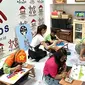 Anak-anak dengan down syndrome melakukan kegiatan menggambar dan melukis, di sebuah workshop bernama Rumah Ceria Down Syndrome, Jalan Pejaten Barat,No.16 E, Pasar Minggu, Jakarta Selatan. (Ist).