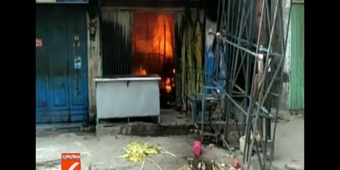 Ditinggal Pemilik ke Pasar, Kedai Kopi di Medan Habis Terbakar