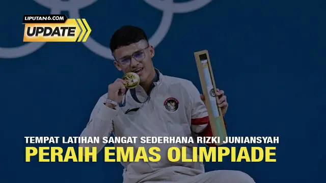 Rizki Juniansyah meraih emas angkat besi di Olimpiade Paris 2024. Prestasi itu diraih Rizki dengan berlatih keras setiap hari di sasana sederhana bernama Bulldog Gym dan terletak di tengah-tengah perumahan di Cipocok Jaya, Kota Serang, Banten.