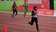 Karisma Evi T berhasil meraih medali emas lari 200 meter putri pada ASEAN Para Games 2022 di Stadion Manahan Solo, 2 Agustus 2022. (Foto: Dok. ASEAN Para Sports Federation)