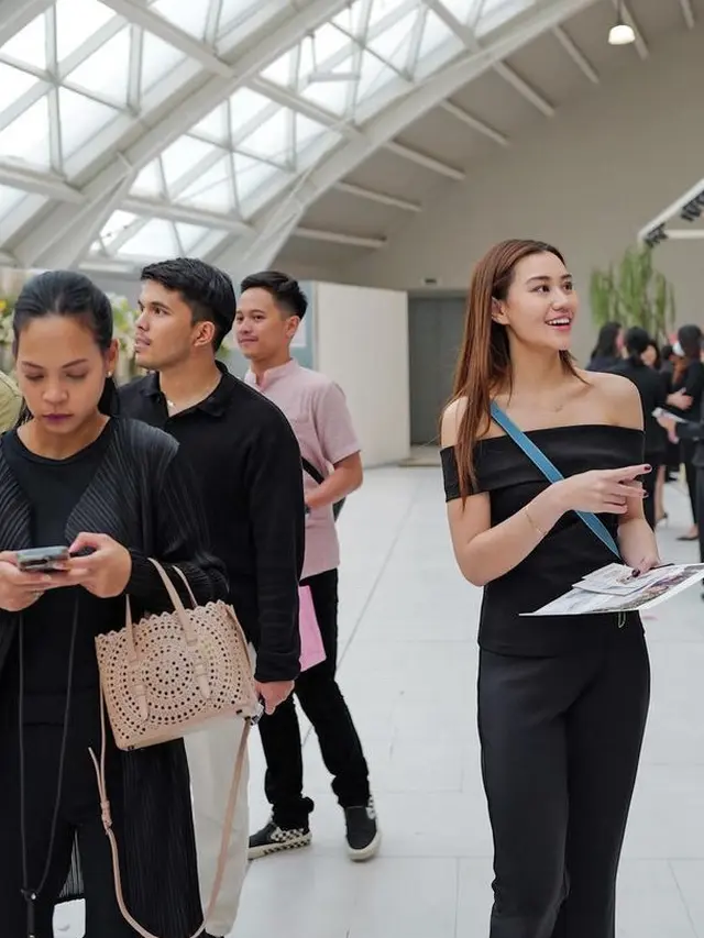 Gaya Aaliyah Massaid dan Thariq Halilintar di Wedding Expo. [@aaliyah.massaid]