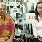 (ki-ka) Muhammad Buldansyah, Wakil Presiden Direktur Tri Indonesia dan Chief Sales & Marketing Officer Tri Indonesia, Dolly Susanto saat sesi wawancara khusus di kantor Liputan6.com di Jakarta, Jumat (12/2/2016)