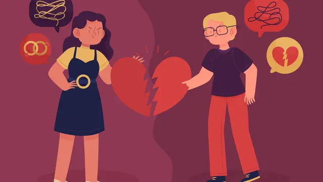 Ilustrasi putus, hidup bersamanya