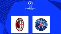 Liga Champions - AC Milan Vs PSG (Bola.com/Adreanus Titus)