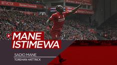 Berita video bintang Liverpool, Sadio Mane, memiliki keistimewaan dalam urusan mencetak hattrick atau trigol. Apa keistimewaan tersebut?