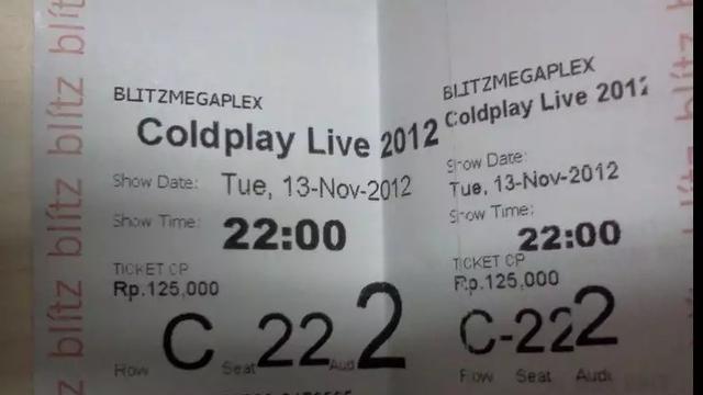 6 Editan Tiket Konser Ini Absurd Banget, Fans Coldplay Senyum Lebar