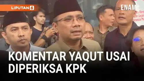 Mantan Menag Yaqut Usai Diperiksa KPK: Alhamdulillah Bisa Klarifikasi
