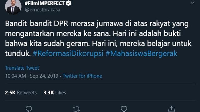 7 Selebriti Ini Tunjukan Dukungan Ke Mahasiswa Saat Demo DPR