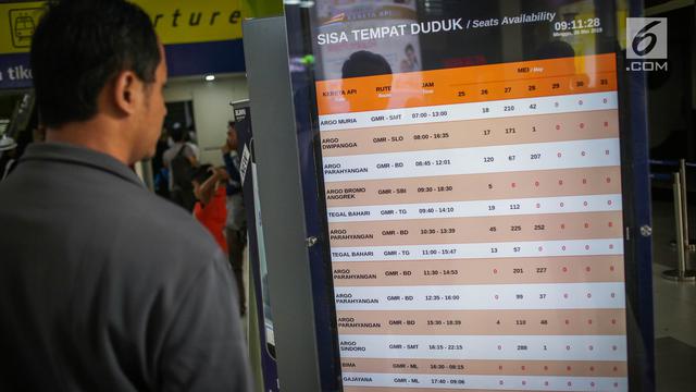 PT KAI Sediakan 957 Ribu Kursi untuk Pemudik Lebaran 2019
