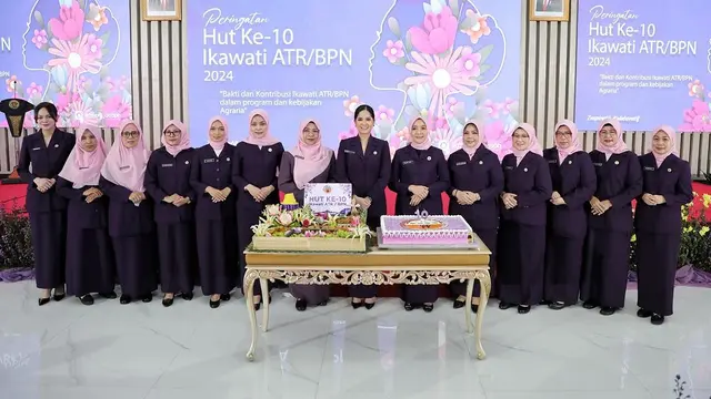 Potret Annisa Pohan hadiri HUT ke-10 Ikawati ATR/BPN (Sumber: Instagram/@annisayudhoyono)