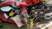 Apes, Toyota Supra Hancur Lebur Saat Test Drive
