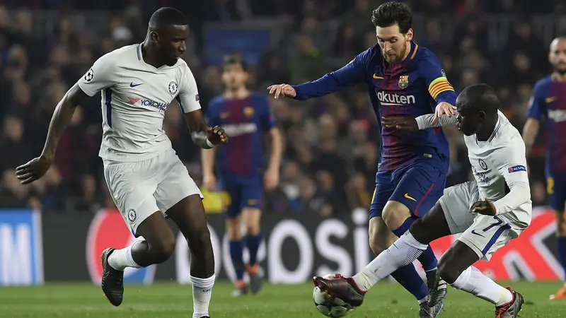 FOTO: Lionel Messi Gemilang, Barcelona Singkirkan Chelsea