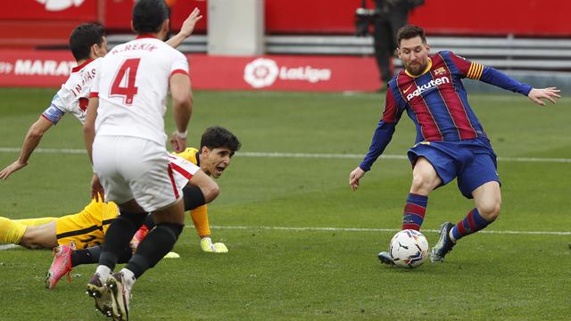 FOTO: Lionel Messi Gacor, Barcelona Raih 3 Poin di Markas Sevilla