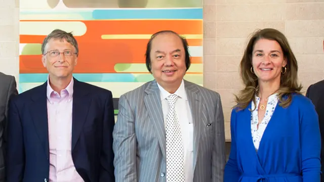 Bos Mayapada Tahir bersama Bill Gates dan Istri (Foto: Mayapada Group)