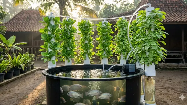 Desain Kebun Sayur Cepat Panen di Lahan 2x3 Meter. AI