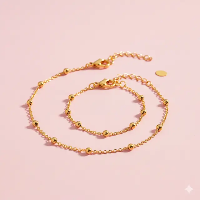 Model Gelang Emas Couple Ibu dan Anak Perempuan. gemini