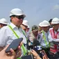 Menteri Koordinator Bidang Perekonomian, Airlangga Hartarto turun langsung meninjau proses pembangunan PSN salah satunya Pelabuhan Patimban, Subang, Rabu (24/1).