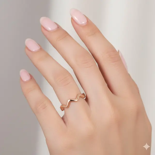 Cincin Model Zigzag yang Sedang Tren