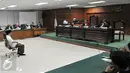 Eks Bupati Bangkalan Fuad Amin Imron menjalani sidang lanjutan di Pengadilan Tipikor, Jakarta, Senin (28/9/2015). Sidang beragendakan pembacaan tuntutan kepada Fuad Amin yang diduga melakukan suap jual beli gas alam. (Liputan6.com/Andrian M Tunay)