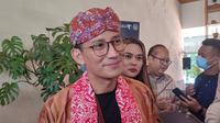 Menteri Pariwisata dan Ekonomi Kreatif, Sandiaga Uno membuka Kick Off Fintech Financing for Tourism and Creative Economy (FIFTY) 2024 di Bogor, Selasa (7/5/2024). (Darno/Liputan6.com)