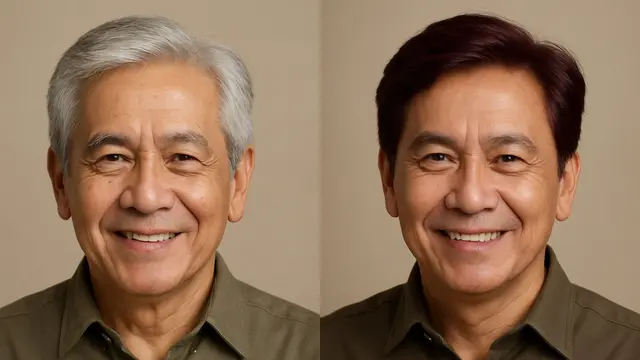 Inspirasi Warna Cat Rambut untuk Menutupi Uban (Foto: ChatGPT)