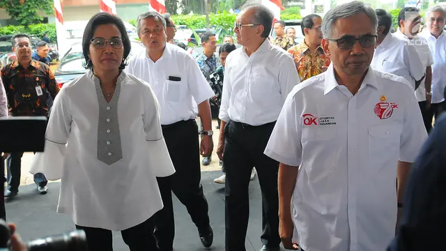 Sri Mulyani Letakkan Batu Pertama Pembangunan Indonesia Financial Center