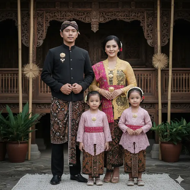 Cara Bikin Foto Keluarga Pakai Baju Adat Jawa di Google Gemini