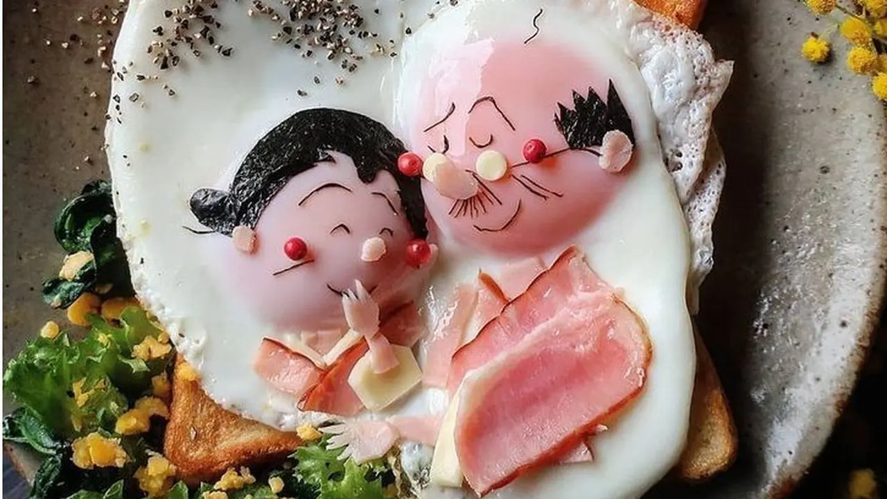 Indah Banget, Wanita Ini Ciptakan Karya Seni dari Makanan untuk Buah Hatinya