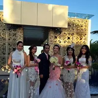 Janji nikah Bella Shofie - Suryono yang digelar di Chapel Harmony, Mulia Resort, Nusa Dua, Bali. (Fathan Rangkuti/Bintang.com)