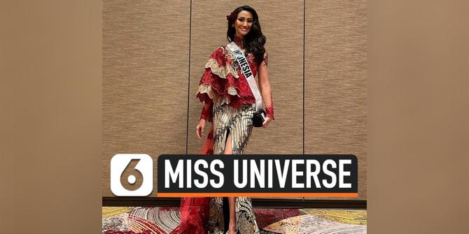 VIDEO: Penampilan Ayu Maulida Kenakan Kebaya di Acara Miss Universe 2020