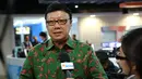 Menteri Dalam Negeri Tjahjo Kumolo saat berkunjung ke SCTV Tower, Jakarta, Senin (10/11/2014) (Liputan6.com/Dono Kuncoro)