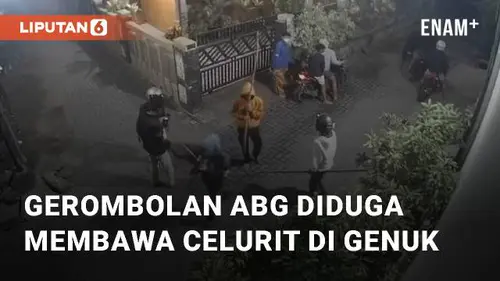 VIDEO: Viral Gerombolan ABG Diduga Membawa Celurit Terlihat di Kampung Sedayu Genuk