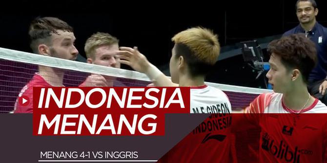VIDEO: Highlights Piala Sudirman 2019, Indonesia Vs Inggris 4-1