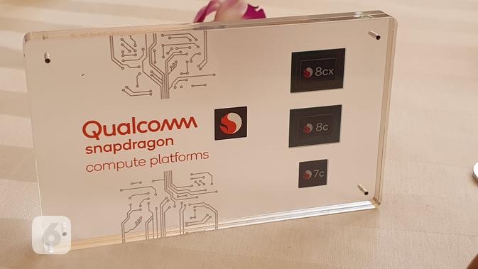 Chipset Snapdragon 8c dan Snapdragon 7c untuk laptop dengan dukungan 5G. Liputan6.com/Agustin Setyo Wardani