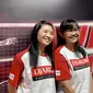 Mantan pebulu tangkis Indonesia Debby Susanto dan Maria Kristin saat diwawancarai awak media di sela-sela kegiatan Audisi Umum PB Djarum 2024 di GOR Djarum, Jati, Kudus pada Kamis (12/9/2024). (Liputan6.com/Melinda Indrasari)