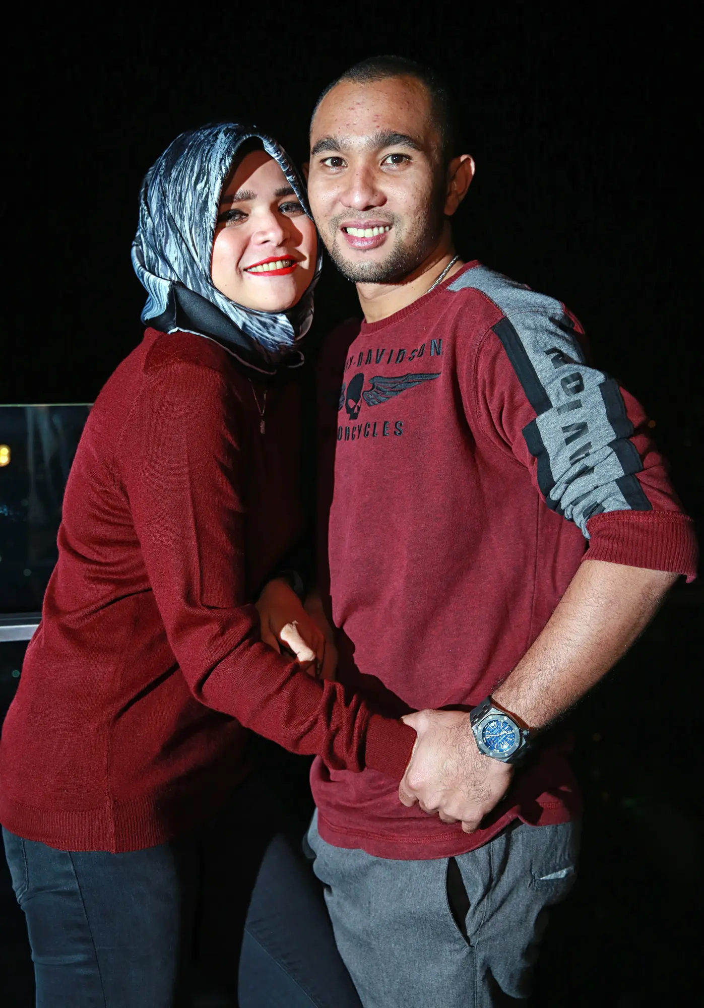 Enji bersama istri, Rosmanizar (Deki Prayoga/Bintang.com)