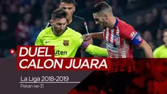 Berita video data dan fakta antara Barcelona dan Atletico Madrid yang akan berlaga Minggu (7/4/2019) di Camp Nou, Barcelona.